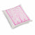 Paradise Velvet Cushion 46 x 46cm white velvet with pink print