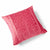 Paradise Velvet Cushion 56 x 56cm rasberry pink with pink print