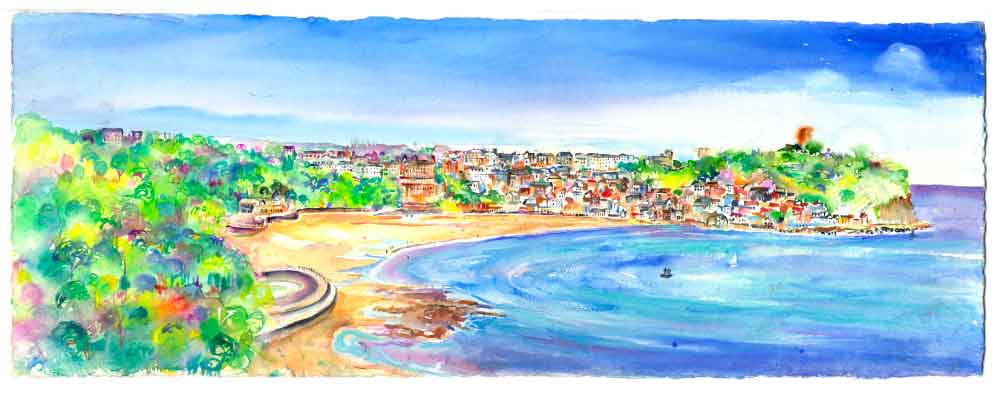 Scarborough South Bay, unframed original painting