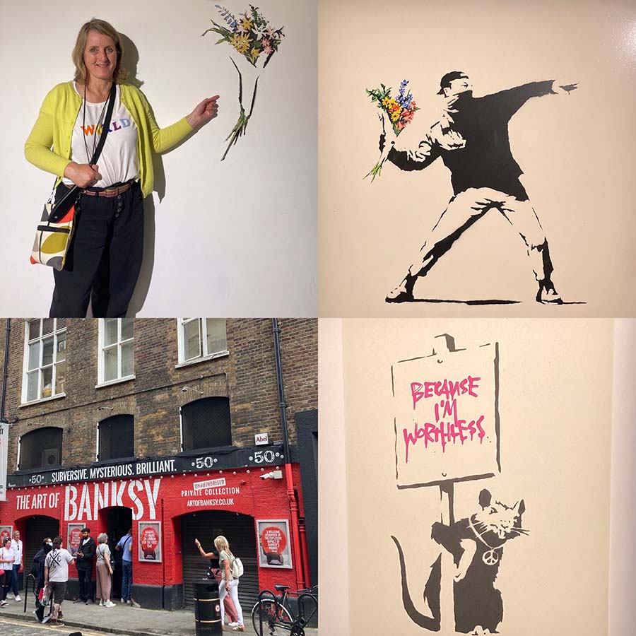Out and about in London August 2021 David Hockney and Banksy Art Exhibitions