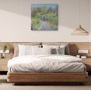 The Autumn Garden at Newby Hall (Original Painting, Unframed)