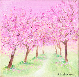 Harrogate Stray in Blossom (Original canvas - framed)