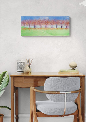 Vivid Hues of Autumn Trees (Original unframed)