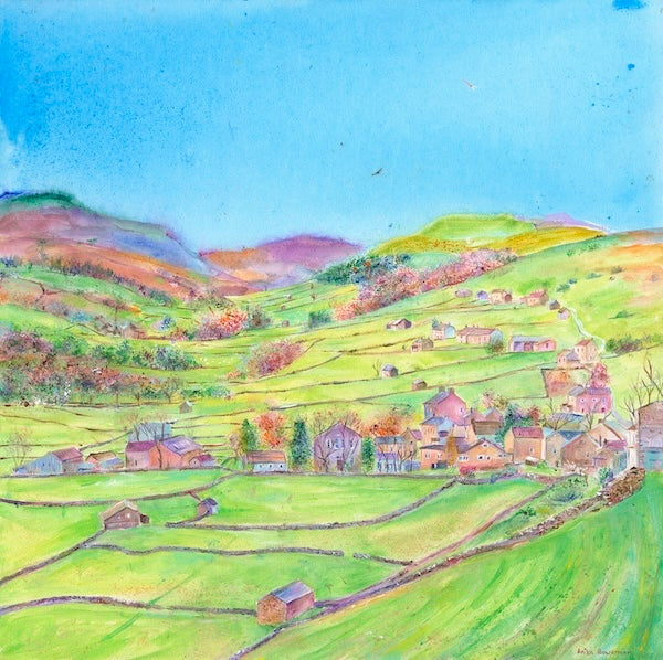 Light over Gunnerside, Swaledale (Original unframed, canvas)