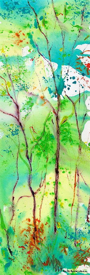 Lime and Lemon Tree 1 (Original Painting, Framed)