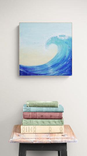 Ocean Crest wave - (Original canvas - unframed)