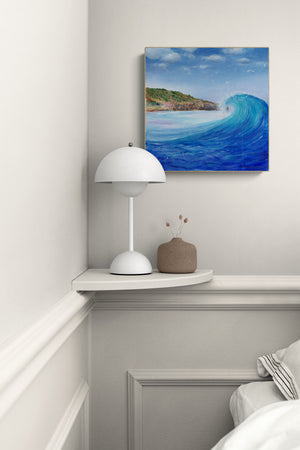 Sandsend Wave - Yorkshire Coast Seascape (Original canvas - unframed)