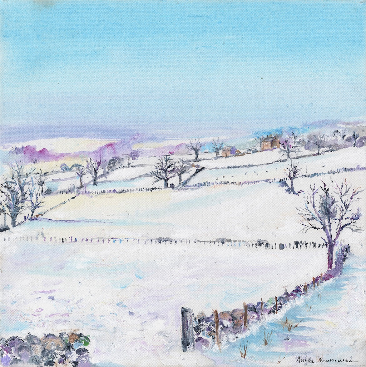 Yorkshire countryside in snow