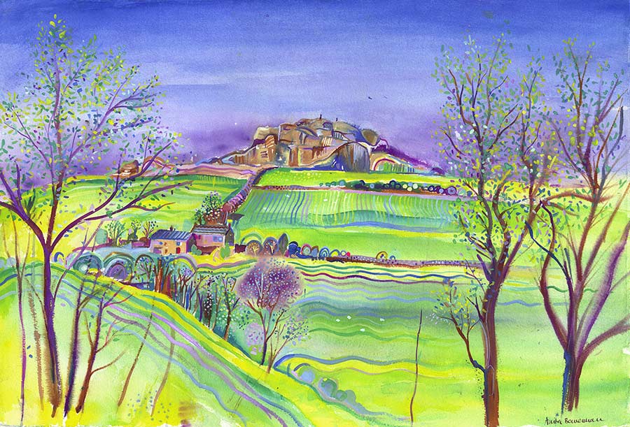 Sunny Almscliffe Crag (5 x Greetings Cards)