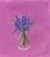 Blue Muscari Flower Vase (Open Edition Giclée Print)