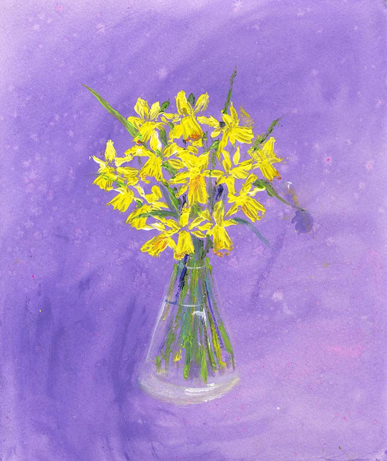 Tête-à-Tête Daffodil Flowers (Open Edition Giclée Print)