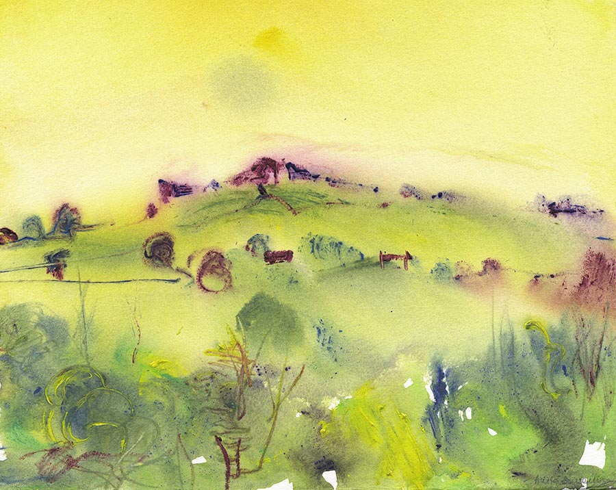 The Shape of Almscliffe Crag and the Yorkshire Countryside (Limited Edition Giclée Print)