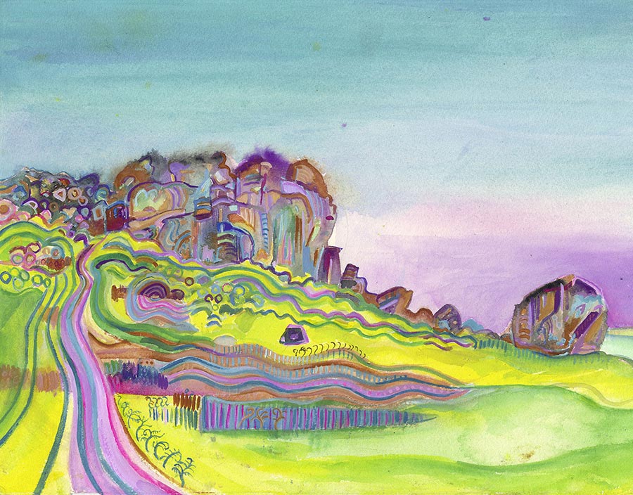 The Cow and Calf Rocks at Ilkley (5 x Greetings Cards)