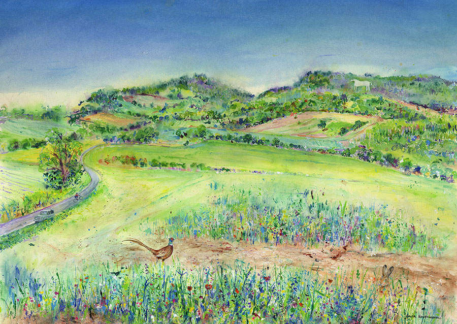 The Kilburn White Horse and our Breathtaking Yorkshire Countryside (Limited Edition Giclée Print)