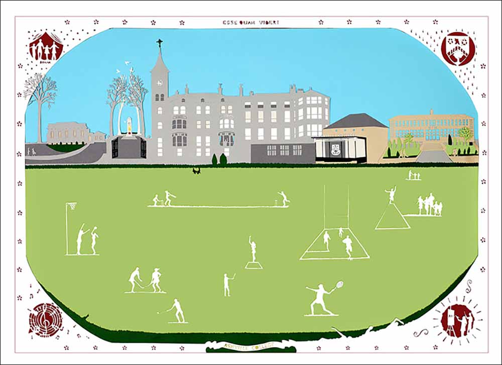 Ashville College, unframed open edition signed mounted Giclée print