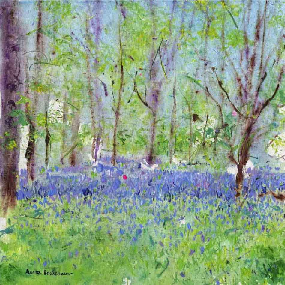 Bluebells Study, unframed giclée limited edition print