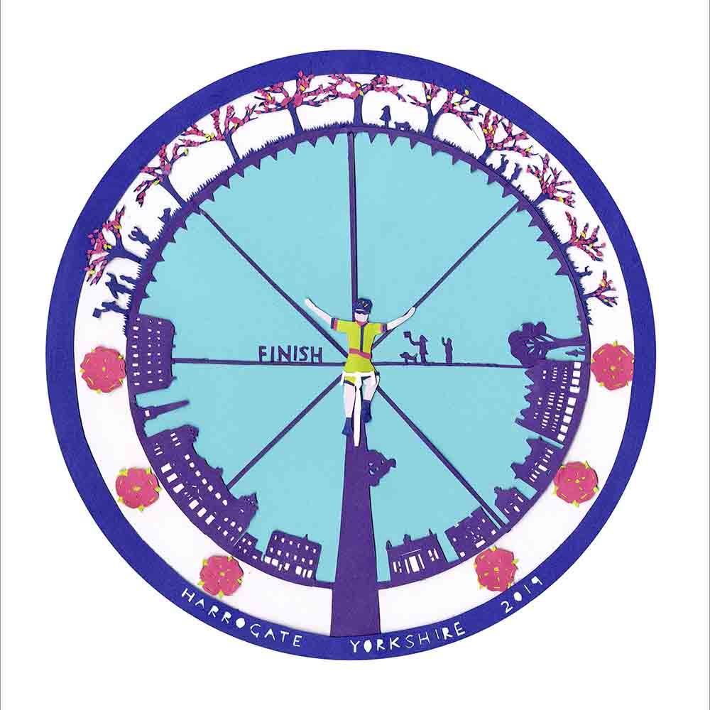 Celebration of Harrogate, Yorkshire 2019, unframed limited edition print