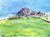 Contemporary Almscliffe Crag, unframed original painting