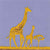 Giraffe with Calf, unframed giclée limited edition print
