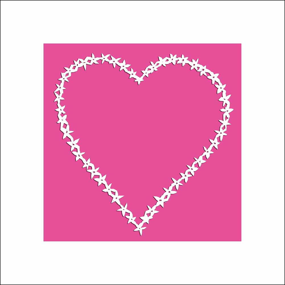 Heart of Flowers, unframed mounted Giclée limited edition print