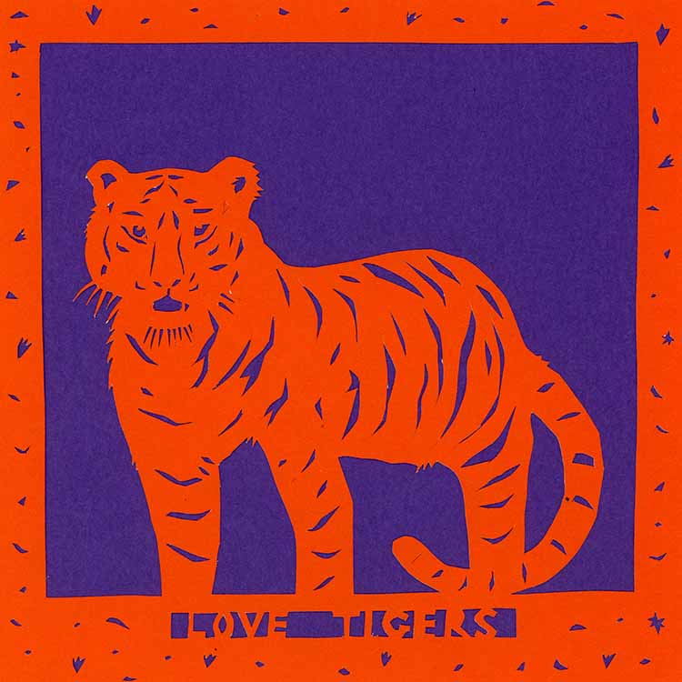 Love Tigers, unframed Giclée limited edition print