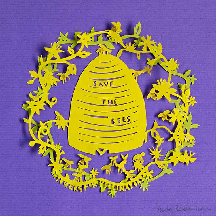 Save the Bees, unframed Giclée limited edition print