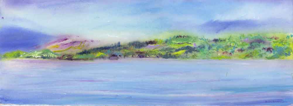 Serenity by the Water, unframed original painting