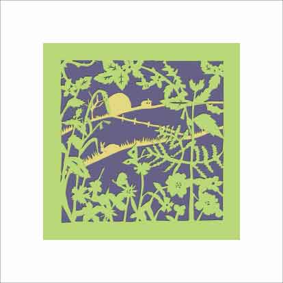 Summer Rabbit, unframed open edition mounted Giclée print