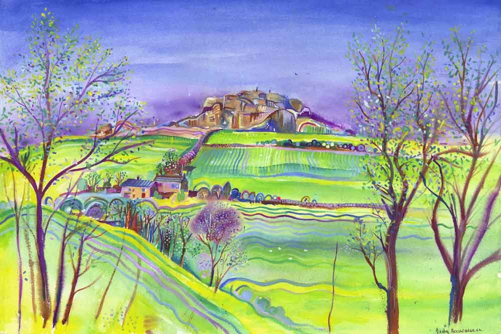 Sunny Almscliffe Crag, unframed Giclée limited edition print
