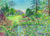 The pond at The Tarn at RHS Garden Harlow Carr print