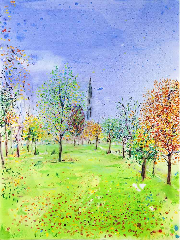 The Stray in Autumn, unframed Giclée limited edition print