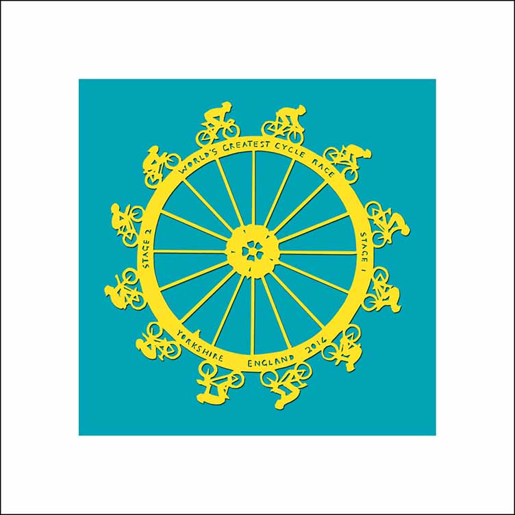 Tour de France World's Greatest Cycle Race, unframed Giclée limited edition print
