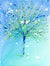Turquoise Tree, unframed original painting
