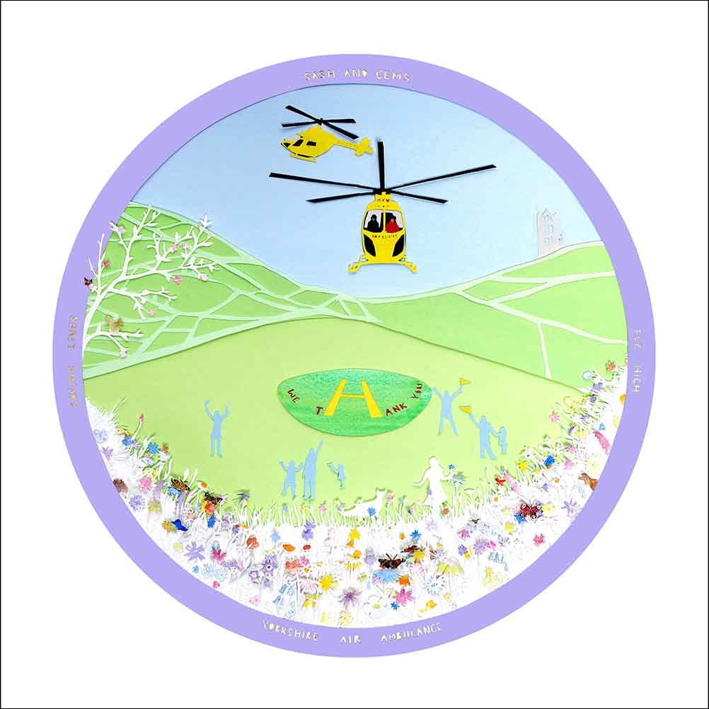 We Thank You, unframed mounted Giclée limited edition print