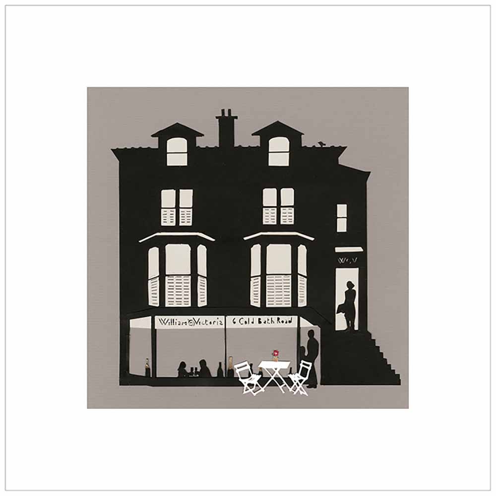 William & Victoria Restaurant and Wine Bar, unframed Giclée limited edition print